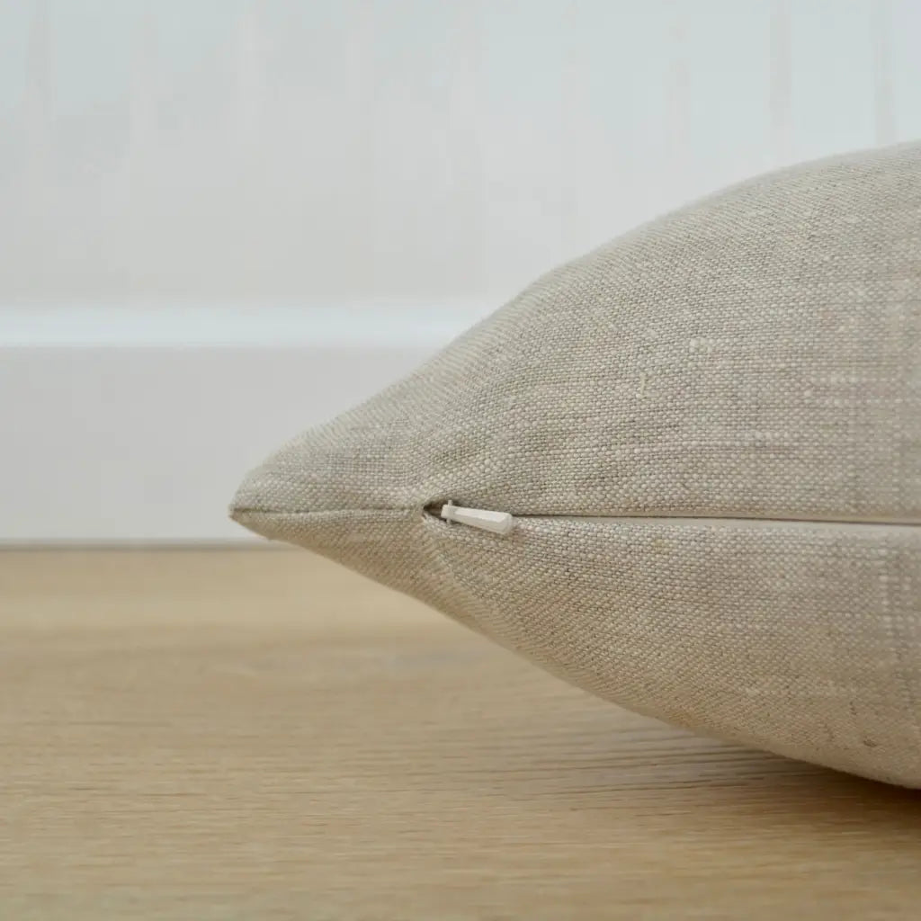 Aspen Throw Pillow Cover in Heathered & Farmhouse Brown