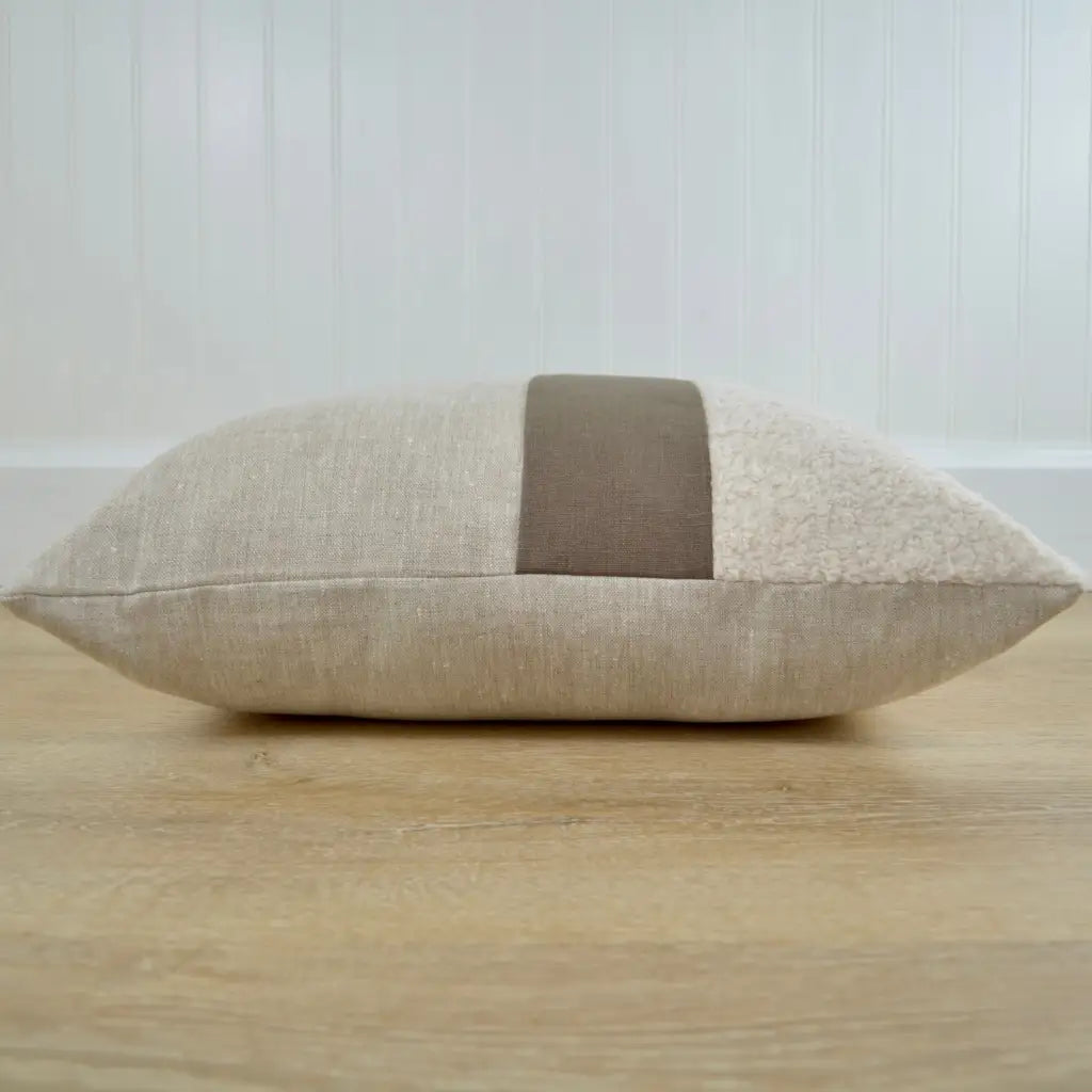 Aspen Throw Pillow Cover in Heathered & Farmhouse Brown