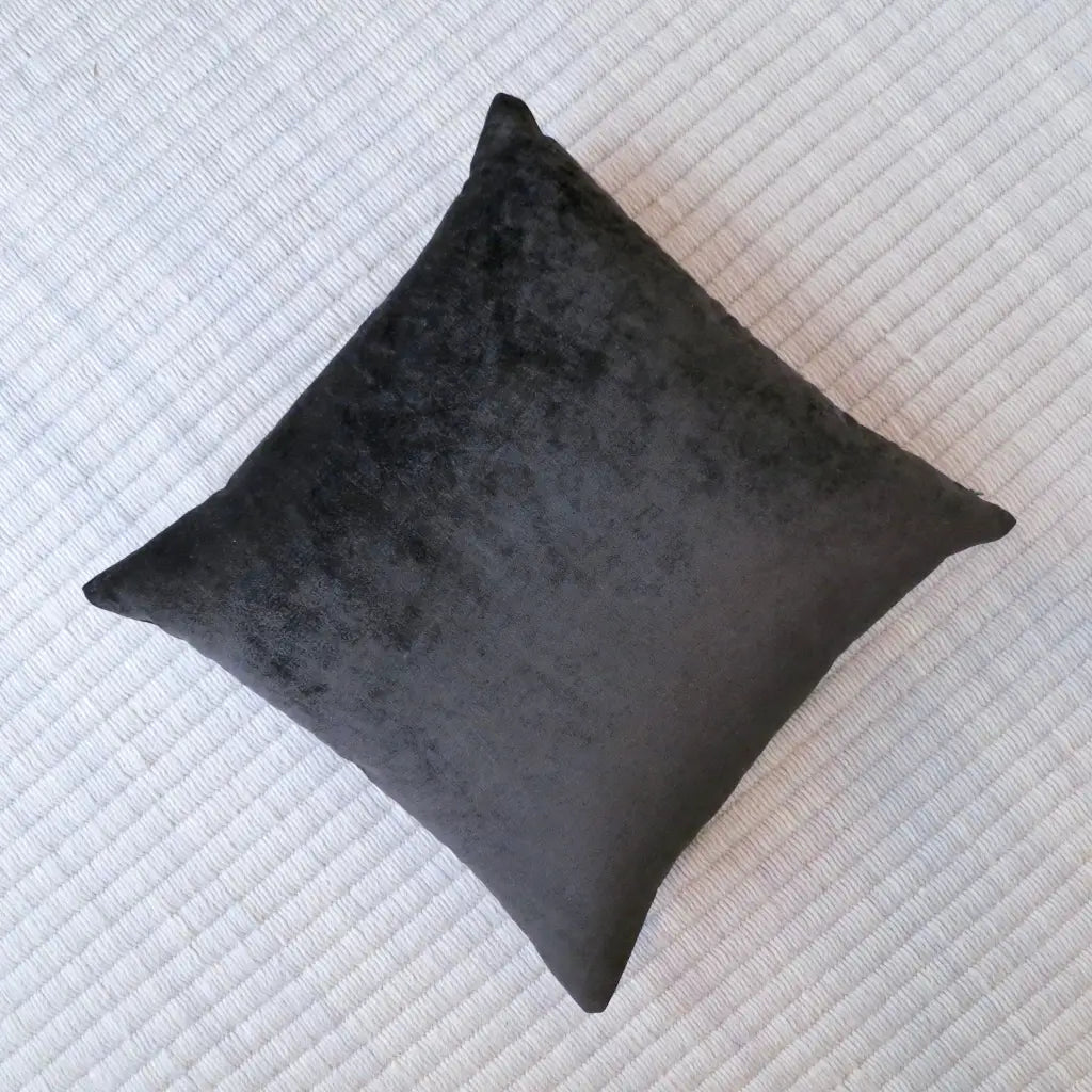 Black Velvet Pillow Cover Luxe Modern Velvet - Decor