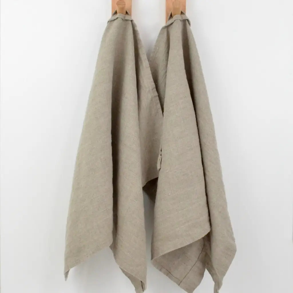 Everyday Linen Kitchen Towels | Natural Linen Set of 2