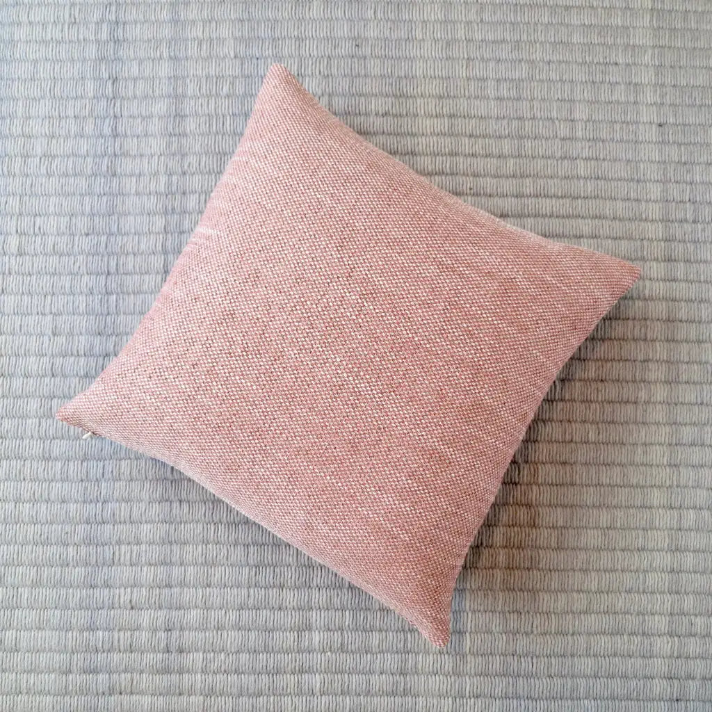 Coral and Cream Woven Pillow Cover *Limited Edition - Decor