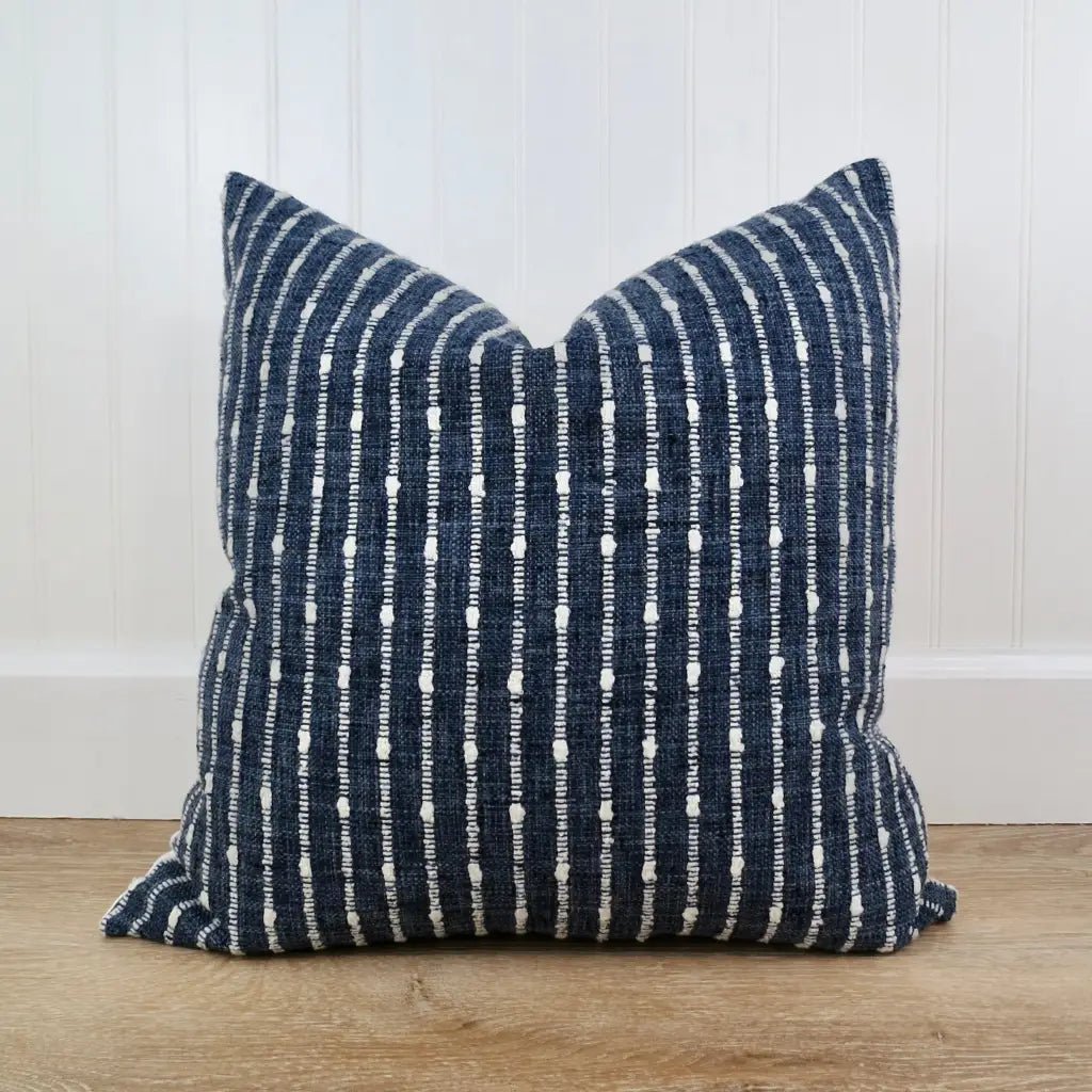 Georgica Throw Pillow Cover in Marine Stripe - Throw Pillows